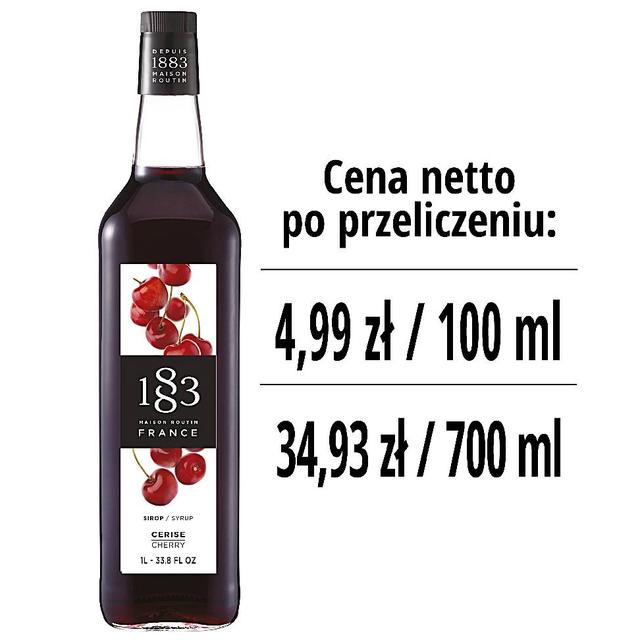 Syrop 1883 Routin Wiśnia, szklana butelka 1L