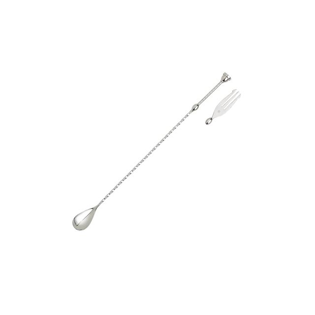 Łyżka barmańska z widelczykiem (wymiennie z rozgniataczem), Tokyo, 33cm