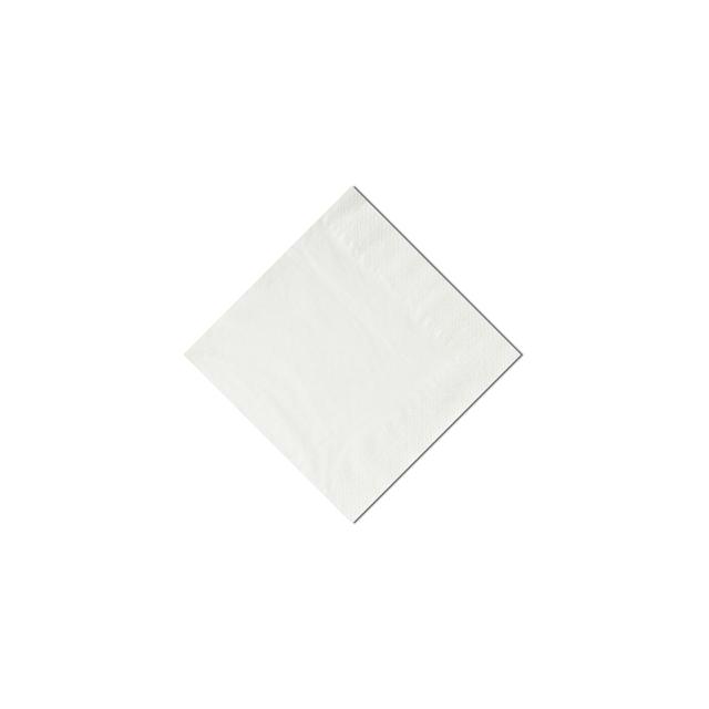 Serwetki cocktailowe, 24x24cm, składane 1/4, białe, 400szt