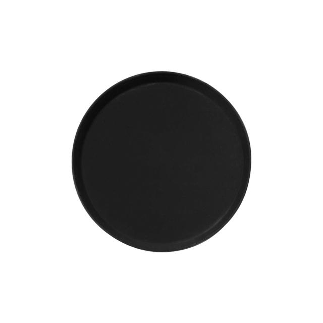 Taca antypoślizgowa z włókna szklanego, okrągła, 36cm, czarna