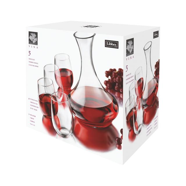 Zestaw prezentowy do serwowania wina Stemless Wine (5 elementów)