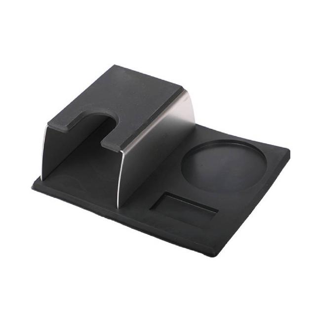 Stojak na tamper, stal nierdzewna, podstawa gumowa