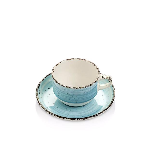 Filiżanka ze spodkiem Turkus 90ml