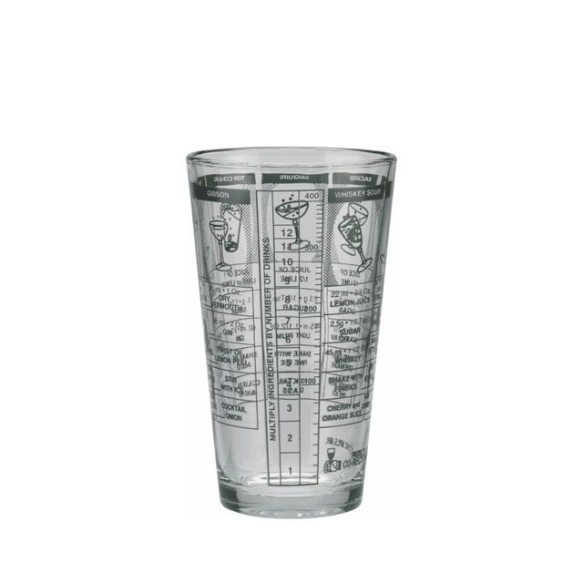 Szklanica barmańska ze skalą i przepisami