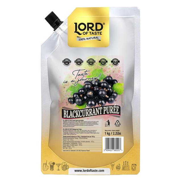 Puree Owocowe Lord of Taste Czarna Porzeczka 1kg