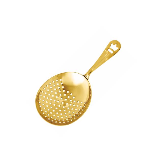 Sitko barmańskie (Julep strainer Delux), pozłacane