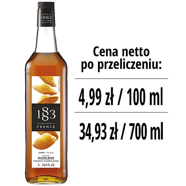 Syrop 1883 Routin Ciastko Magdalenka, szklana butelka 1L