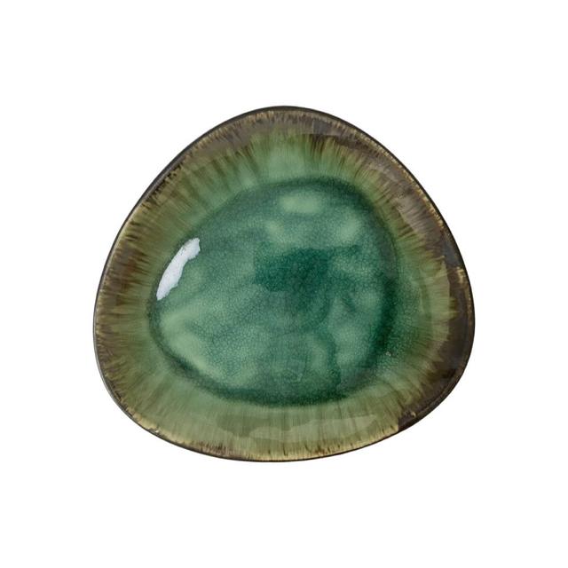 Talerz płytki 30cm KERA Delta, kolor szmaragd