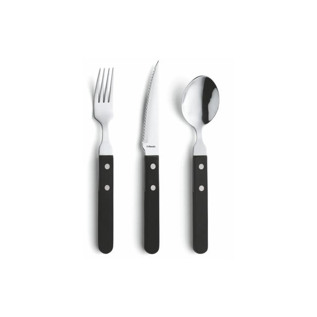 Łyżka deserowa Pizza 19,6cm, CZARNA RĄCZKA