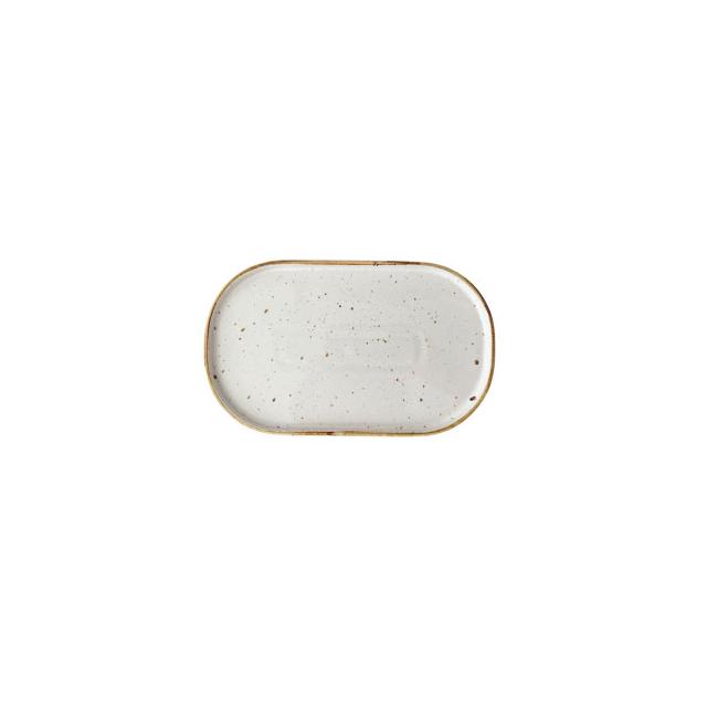 Półmisek z rantem 24,5x15cm Arondi Kera, kolor kremowy