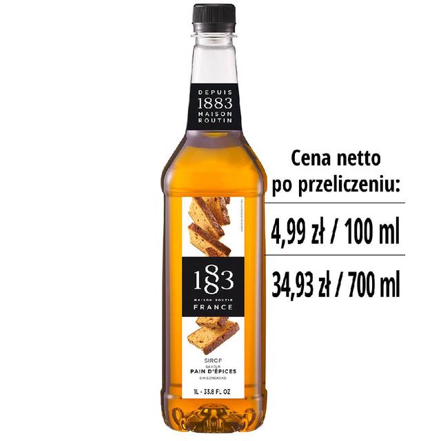 Syrop 1883 Routin Piernik, plastikowa butelka PET 1L