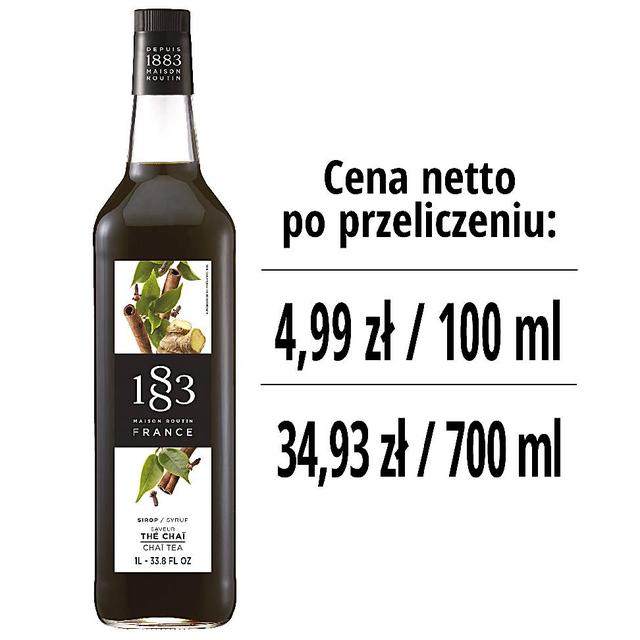 Syrop 1883 Routin Chai Tea, szklana butelka 1L