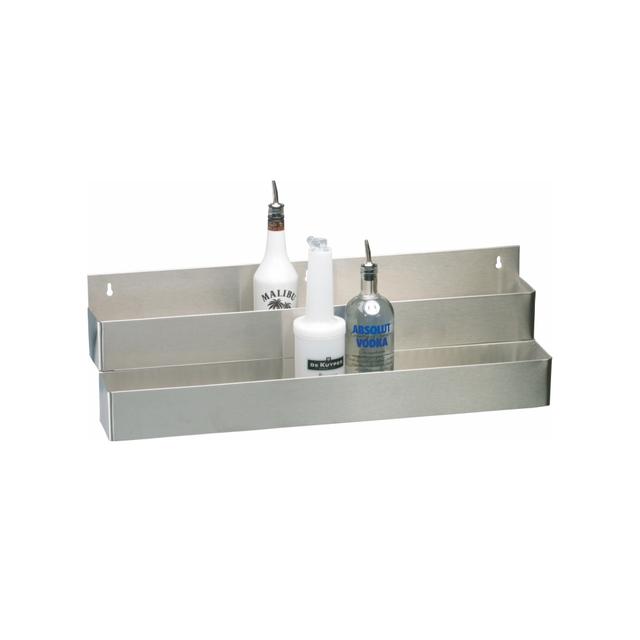Speed Rack dwustopniowy, stal nierdzewna, na 2x8 butelek, 81x21x25,5cm