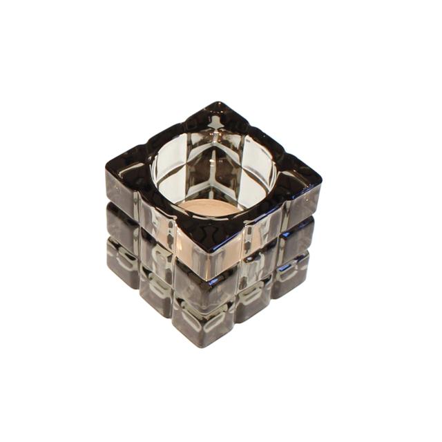 Świecznik Tealight Holder Cube szary