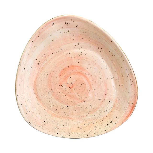 Talerz płytki 30cm KERA Delta, kolor różowy