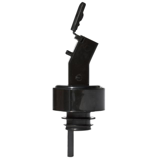 Nalewak plastikowy Pour & Seal z klapką, kolor czarny