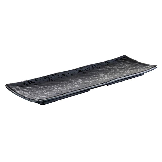 Półmisek z melaminy APS GLAMOUR, czarny, 37x11cm