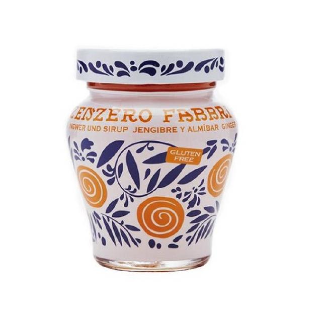 Imbir pół-kandyzowany w syropie, Fabbri 230g, (słój ozdobny)