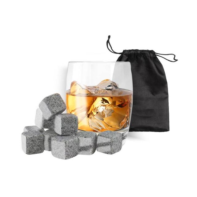 Zestaw kamieni granitowych do schładzania whiskey w woreczku (8szt.)