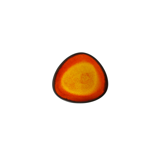 Talerz płytki 19cm KERA Delta, kolor bursztyn