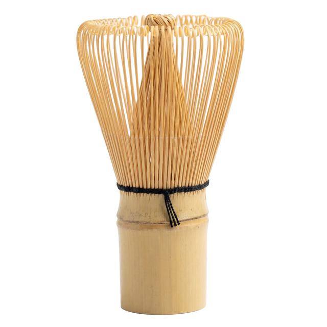 Bambusowa miotełka do herbaty matcha Chasen trzepaczka, pędzel 120 wąsów, bambusowa jasna