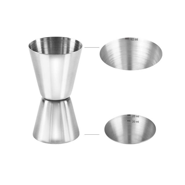 Miarka barowa (Jigger) 25/40ml (plus skala 20ml), stal nierdzewna, polerowana