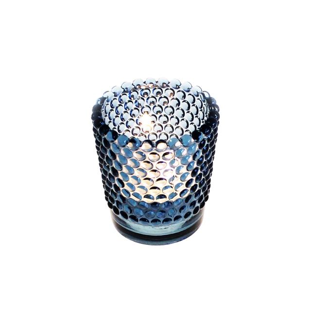 Świecznik Dot Tealight Holder niebieski