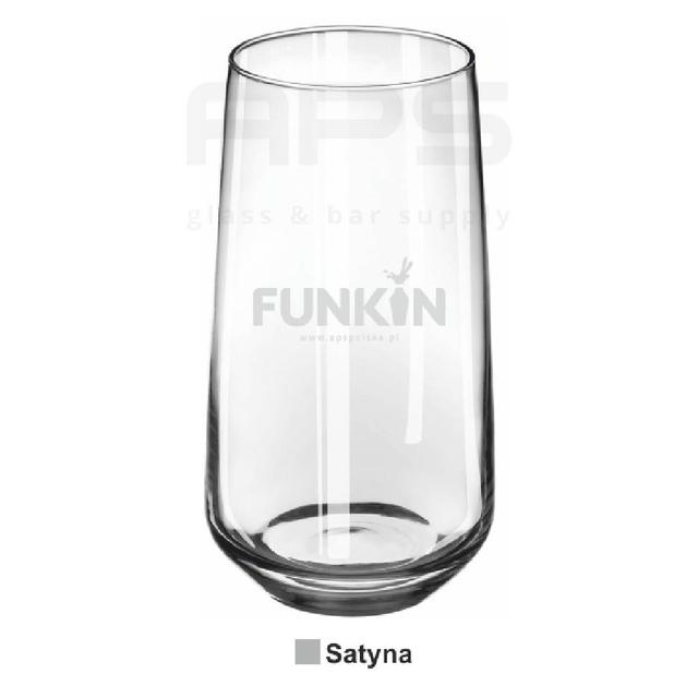 PROMOCJA_Szklanka wysoka London z logo Funkin 450ml