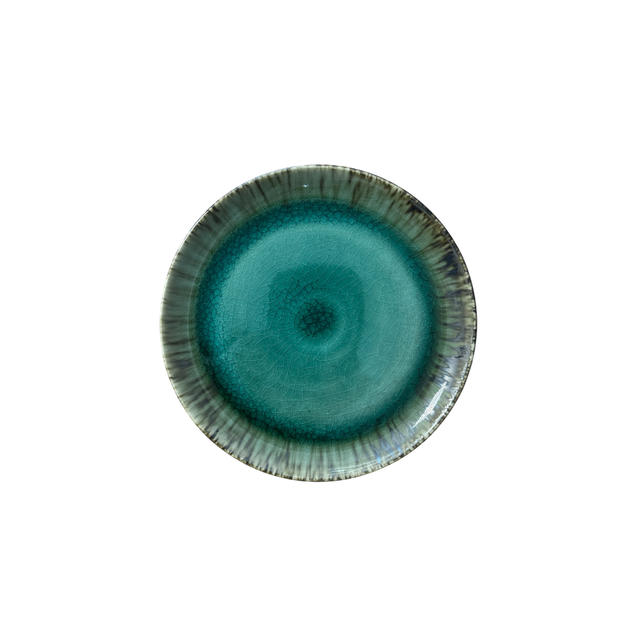 Talerz płytki 21cm KERA Still, kolor szmaragd