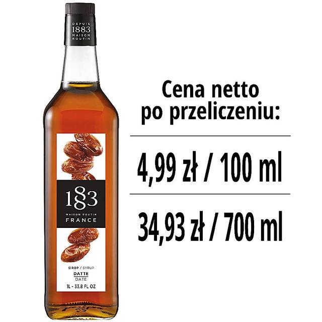 Syrop 1883 Routin Daktyl, szklana butelka 1L