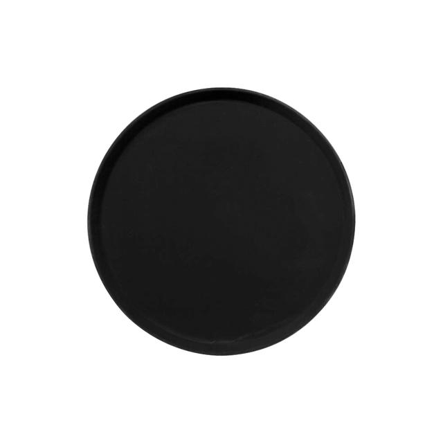 Taca antypoślizgowa z włókna szklanego, okrągła, 41cm, czarna