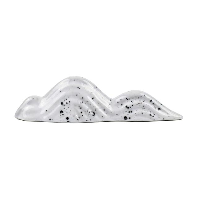 Podstawka na łyżeczkę (Chasaku) do herbaty matcha, porcelanowa biała