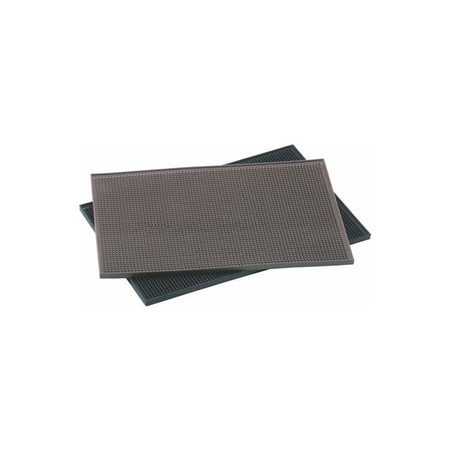 OUTLET Mata barowa, gumowa, brązowa, 45x30x1,5cm