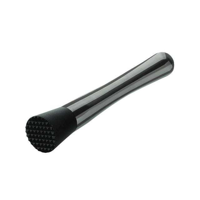 Rozgniatacz do owoców Deluxe Muddler, stalowy z plastikowym zakończeniem, czarny metallic (Gun Metal)