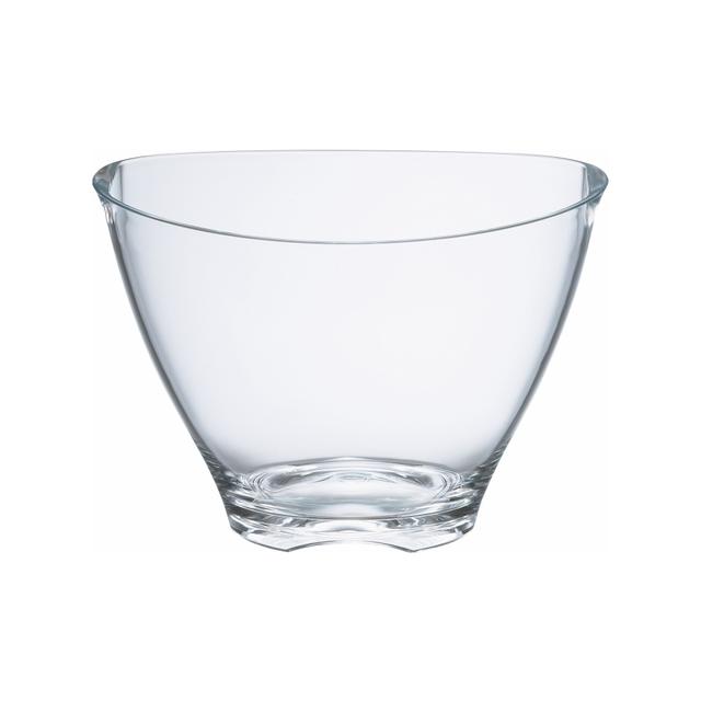 Wiaderko do szampana, owalne, plastikowe, klarowne