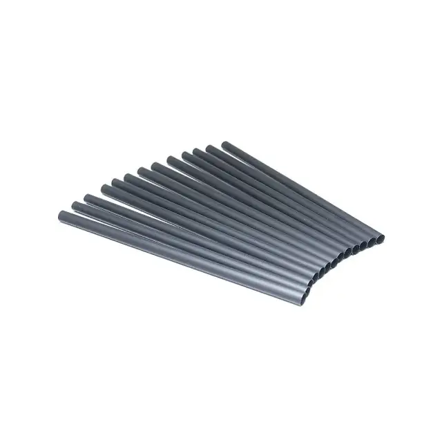 Słomki Rurki cocktailowe biodegradowalne Jumbo, czarne, 8x210mm, 100szt.