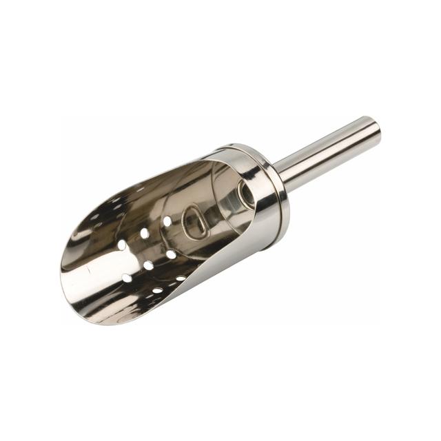 Szufelka do lodu z ociekaczem ze stali nierdzewnej