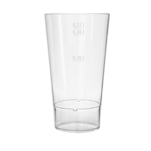 Szklanka plastikowa wysoka z poliwęglanu Semi Glass Conic Line 400ml (cechy 200ml/300ml/330ml)