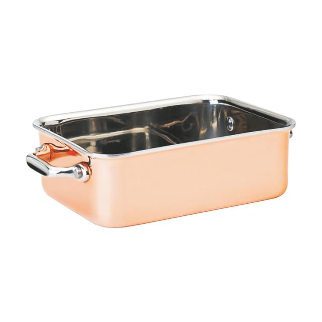 Mini naczynie do serwowania, pokryte miedzią 15x11,5cm