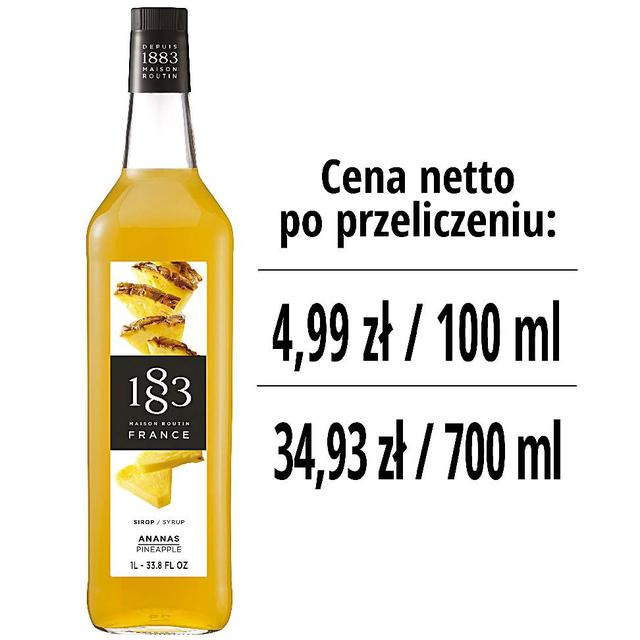 Syrop 1883 Routin Ananas, szklana butelka 1L