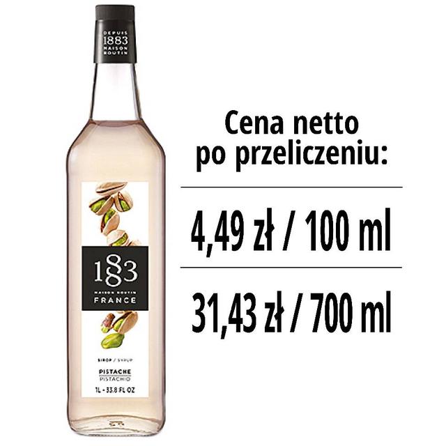 Syrop 1883 Routin Pistacja, szklana butelka 1L
