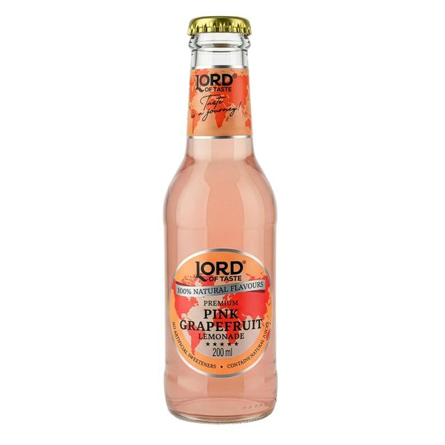 Lord of Taste, Premium Grapefruit Soda (Lemoniada grejpfrutowa), szklanka butelka 200ml