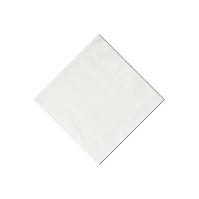 Serwetki cocktailowe, 33x33cm, składane 1/4, białe, 250szt
