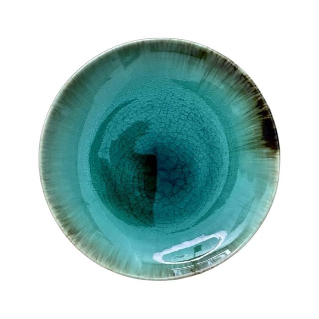 Talerz głęboki 30cm KERA Still, kolor szmaragd