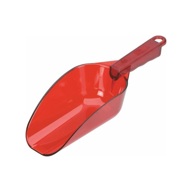 Szufelka do lodu z poliwęglanu, czerwona 0,7 L
