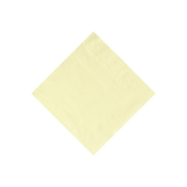 Serwetki cocktailowe, 33x33cm, składane 1/4, kremowe, 250szt
