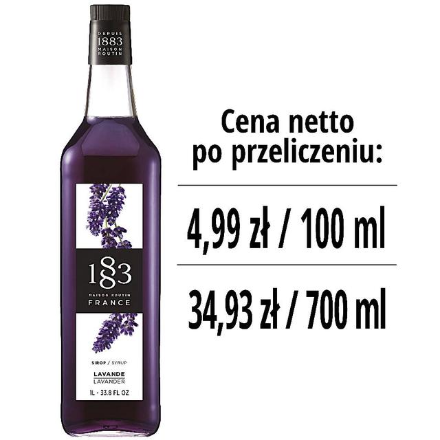 Syrop 1883 Routin Lawenda, szklana butelka 1L