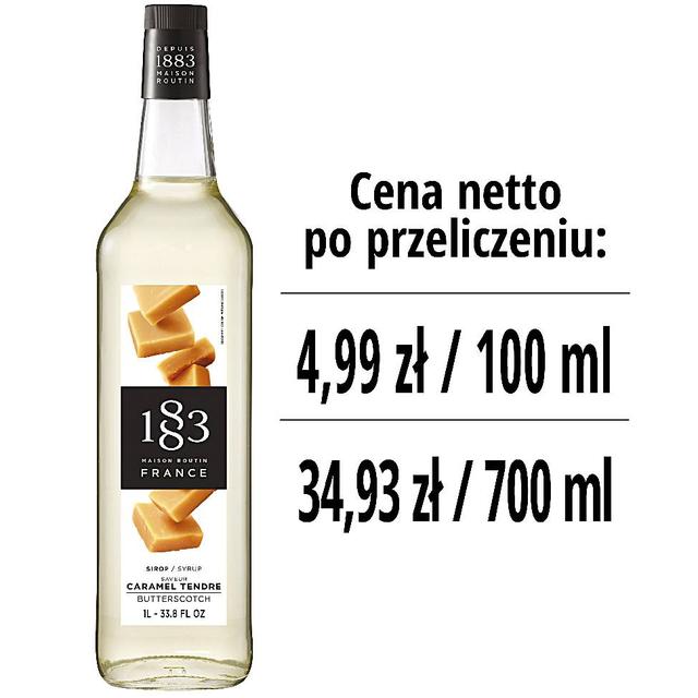 Syrop 1883 Routin Ciastko Maślane (Butterscotch), szklana butelka 1L