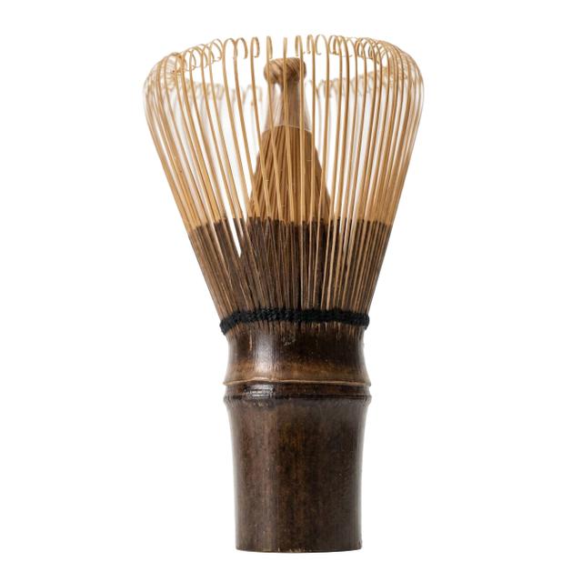 Bambusowa miotełka do herbaty matcha Chasen, 120 wąsów, bambusowa ciemna