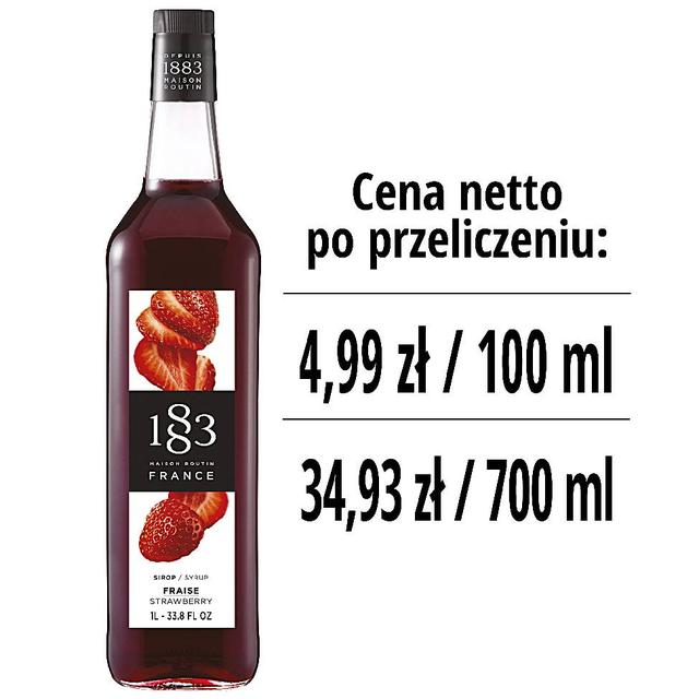 Syrop 1883 Routin Truskawka, szklana butelka 1L